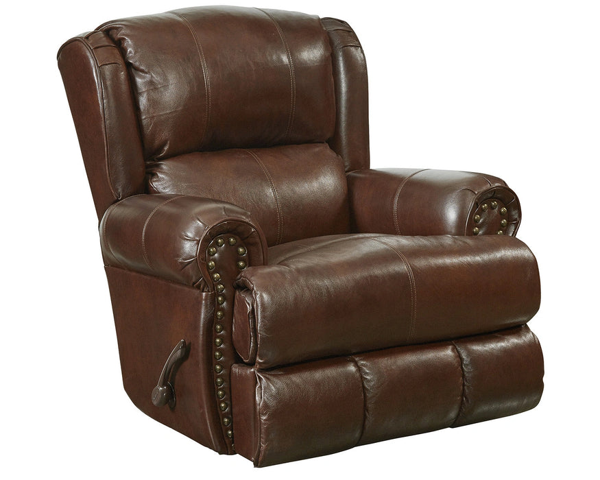 Catnapper Duncan Power Deluxe Lay Flat Recliner in Walnut