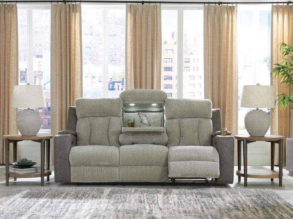 Stately Check Power Reclining Sofa
