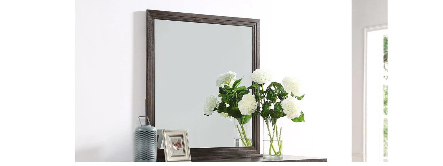 Steve Silver Broomfield Mirror in Walnut