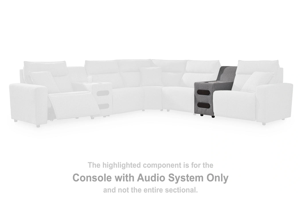 Modmax II Reclining Sectional with Chaise and Audio Console
