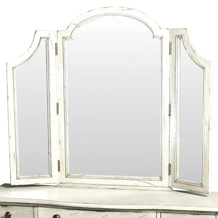 Steve Silver Highland Park Vanity Mirror in Cathedral White hP900VMW