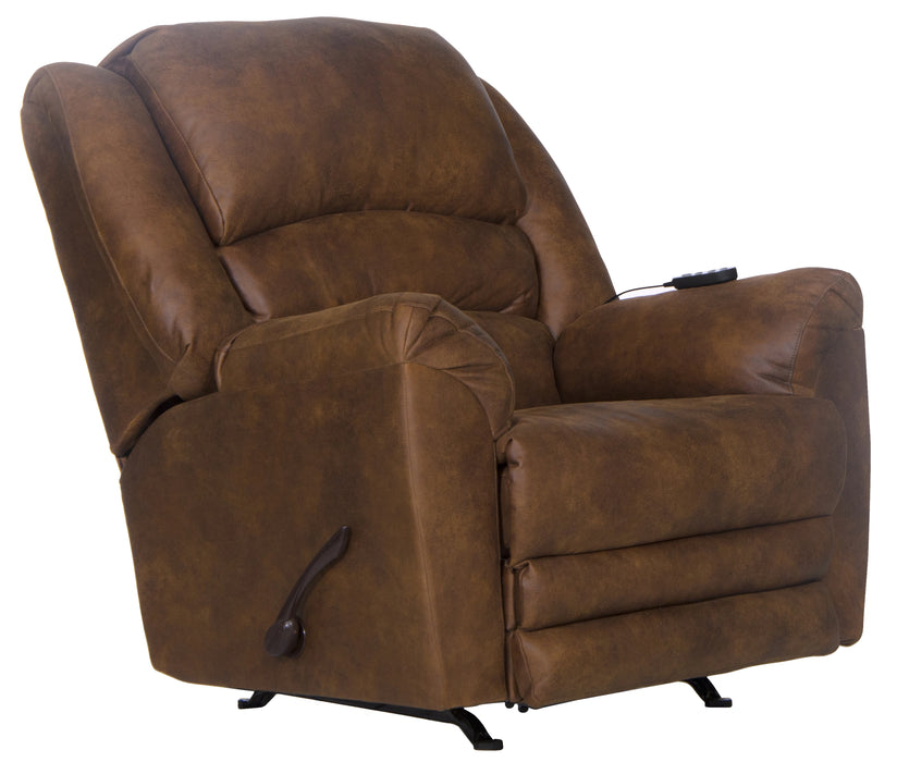 Hayden Chaise Rocker Recl w/Heat/Massage & Oversize Xtra Comfort Footrest