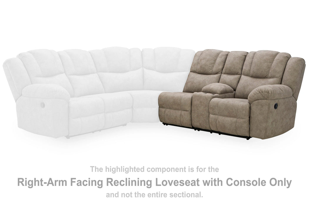 Ravenswaye Reclining Sectional with Console