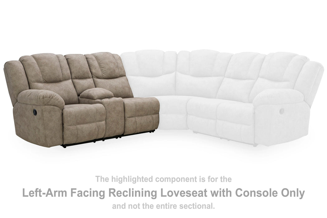 Ravenswaye Reclining Sectional with Double Console