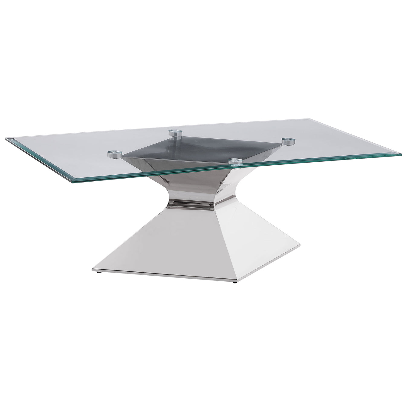 Polished stainless steel