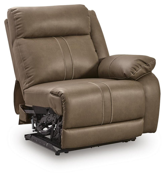 Max-Media Power Reclining Sectional with Audio Consoles