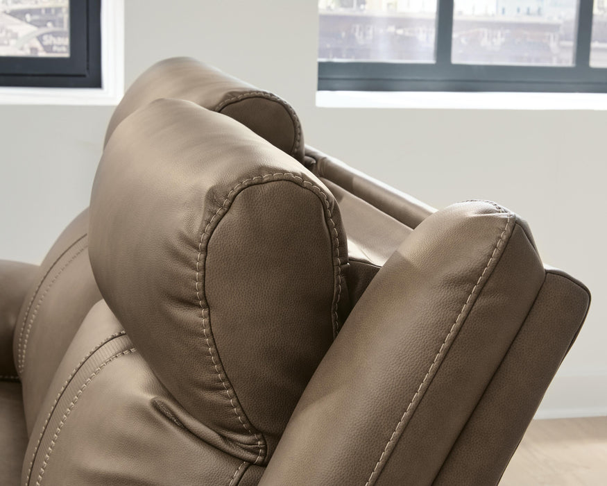 Max-Media Power Reclining Sectional with Audio Consoles