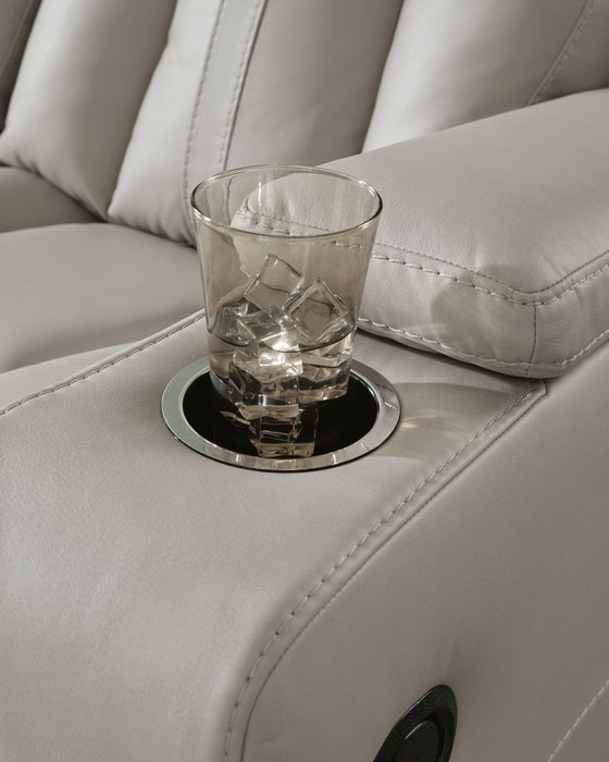 Next Move Reclining Sofa with Drop Down Table