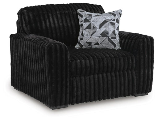 Midnight-Madness Oversized Chair - Onyx