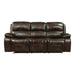 Mahala Double Reclining Sofa in Brown 8200BRW-3 image