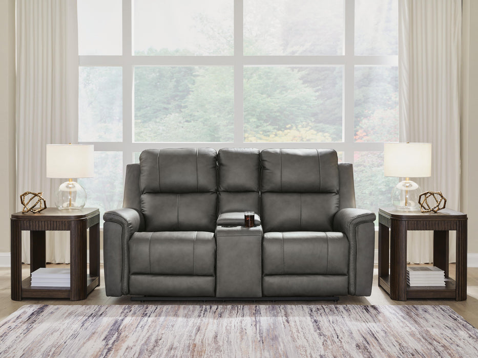 Beryton Power Reclining Loveseat with Console