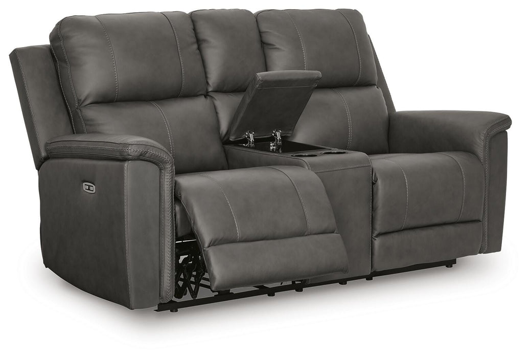 Beryton Power Reclining Loveseat with Console