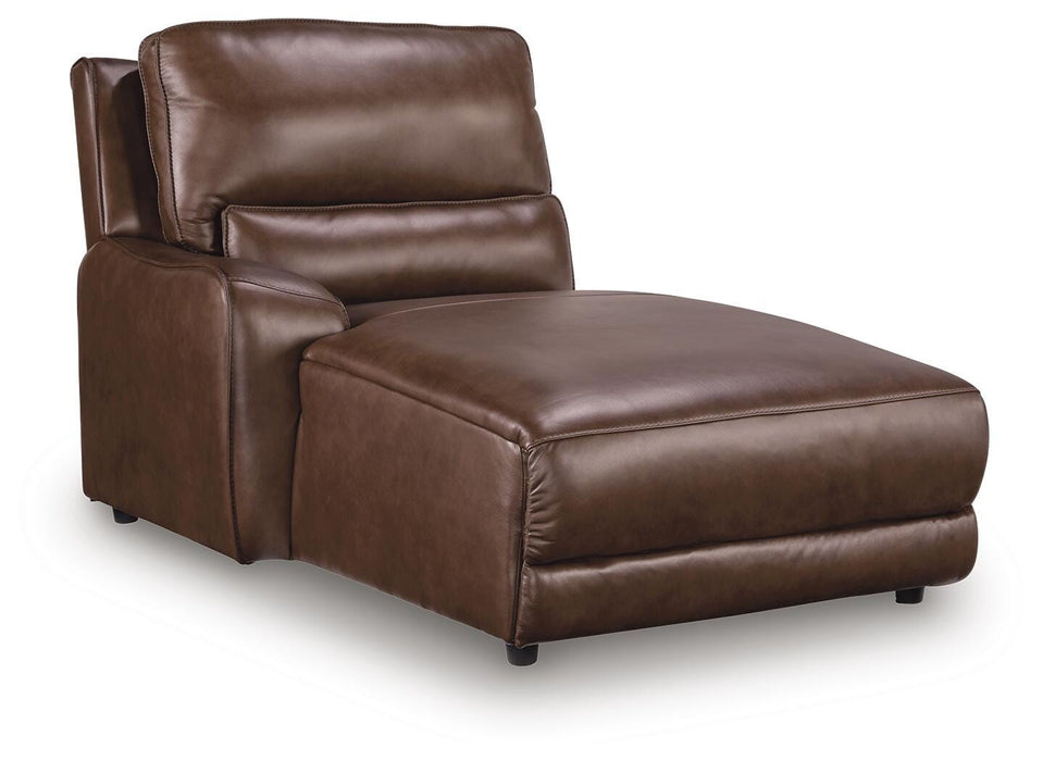 Silverbrooke Reclining Sectional with Double Chaise and Storage Consoles