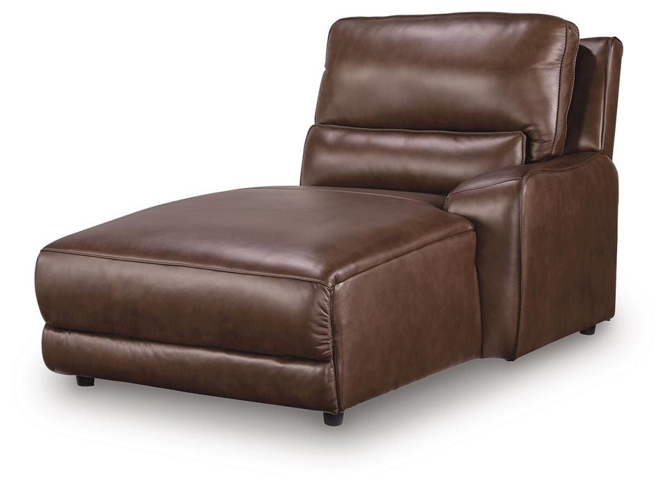 Silverbrooke Reclining Sectional with Double Chaise and Storage Consoles