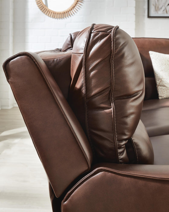 Silverbrooke Reclining Sectional with Storage Console