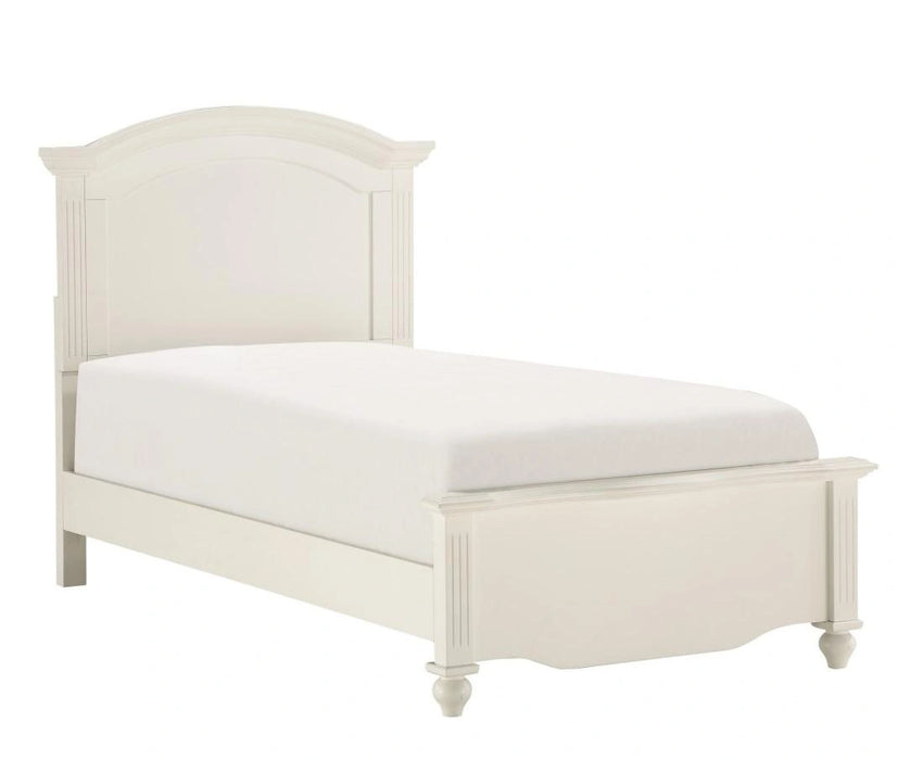 Meghan Twin Panel Bed in White 2058WHT-1*