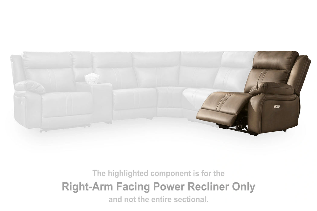 Max-Media Power Sectional Reclining Sofa