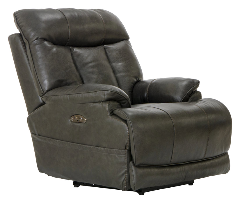Naples Power Headrest Power Lay Flat Recliner w/Extended Ottoman