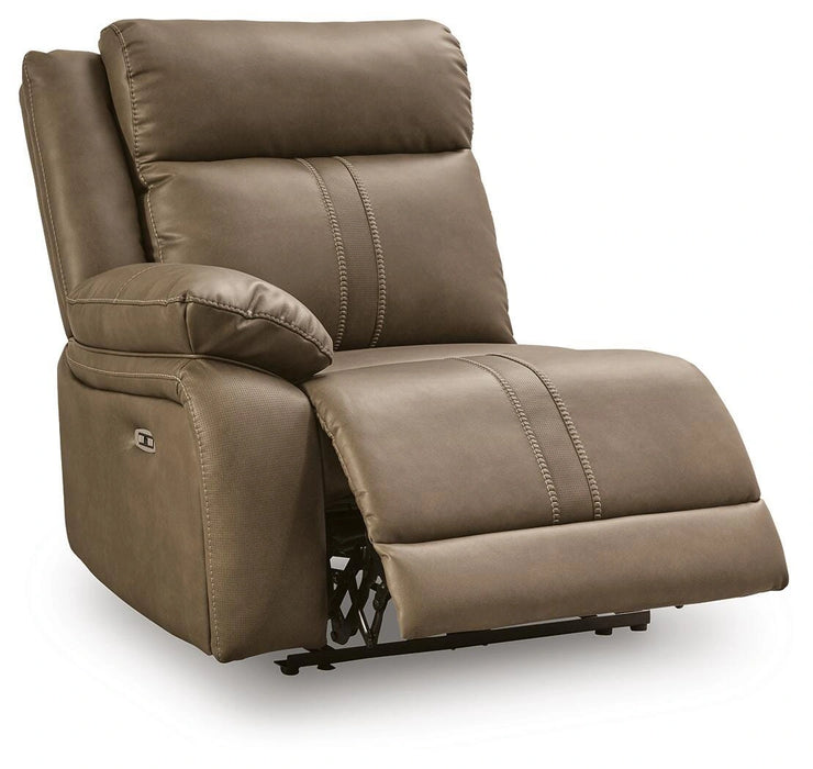 Max-Media Power Reclining Sectional with Audio Consoles