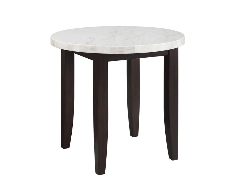 Steve Silver Francis Marble Top Counter Table in Cordovan Dark Cherry